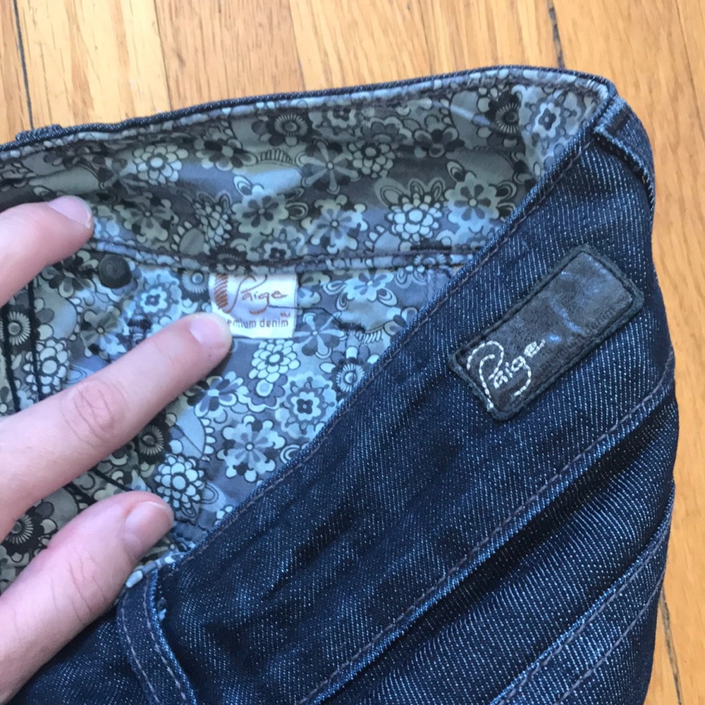Vintage Paige Hidden Hills straight leg jean size 27 / 4 - Picture 4 of 15